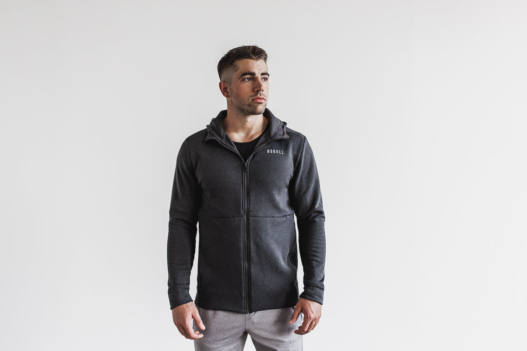Men's Nobull Hoodie Brown | 105682-TDU