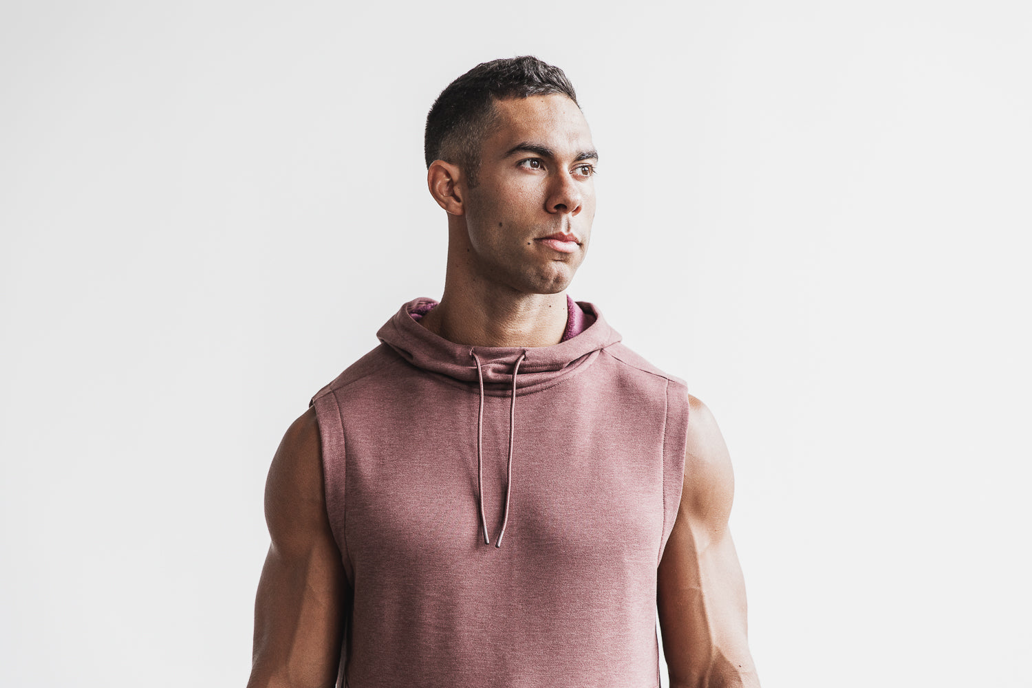 Men's Nobull Hoodie Pink | 942860-LED