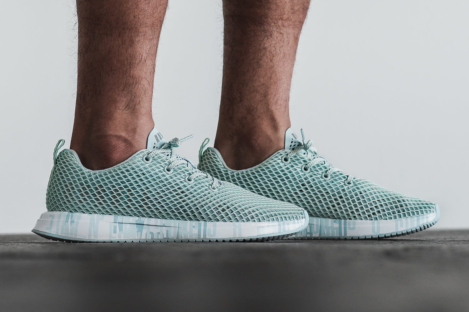 Men's Nobull Running Shoes Turquoise | 061345-WFL