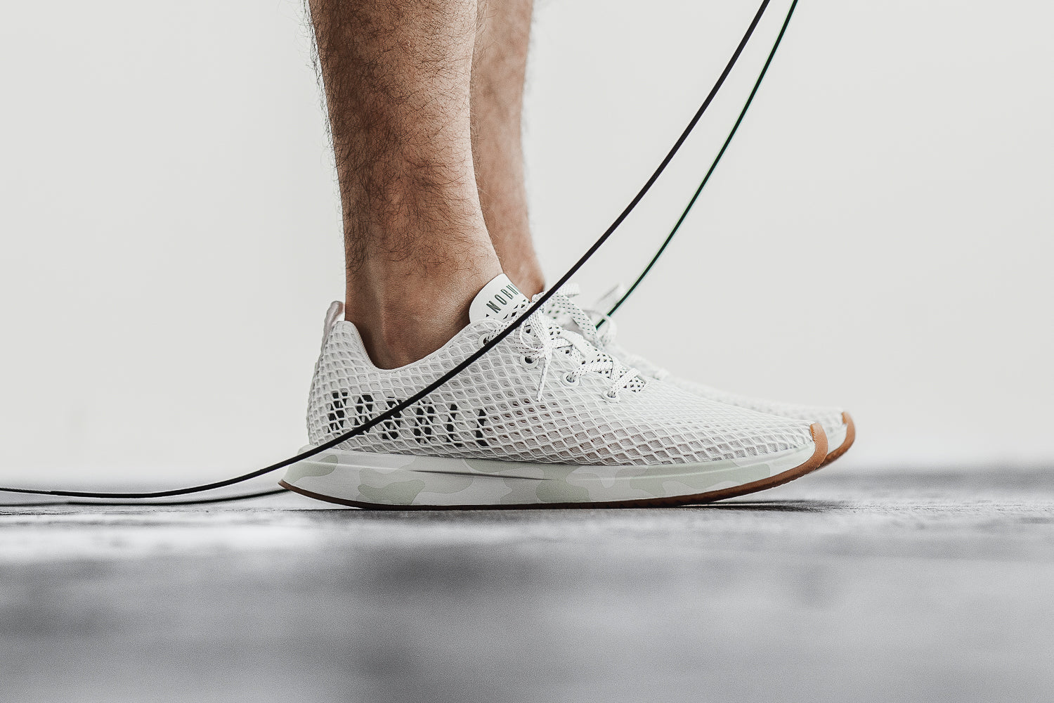 Men's Nobull Running Shoes White | 608321-PQK