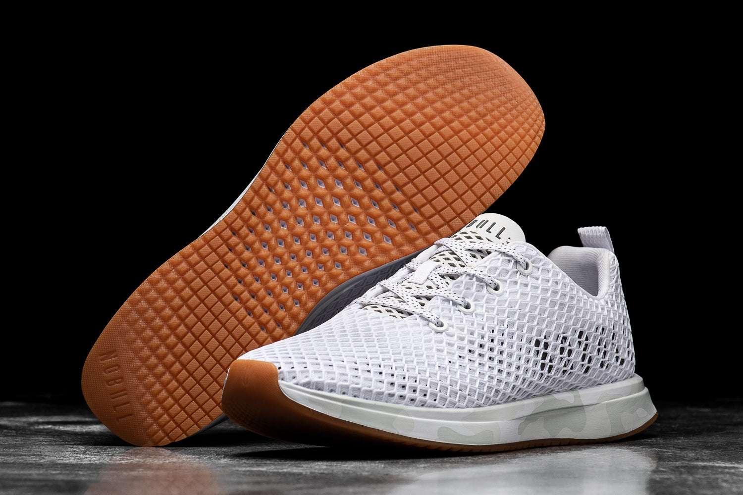 Men's Nobull Running Shoes White | 608321-PQK
