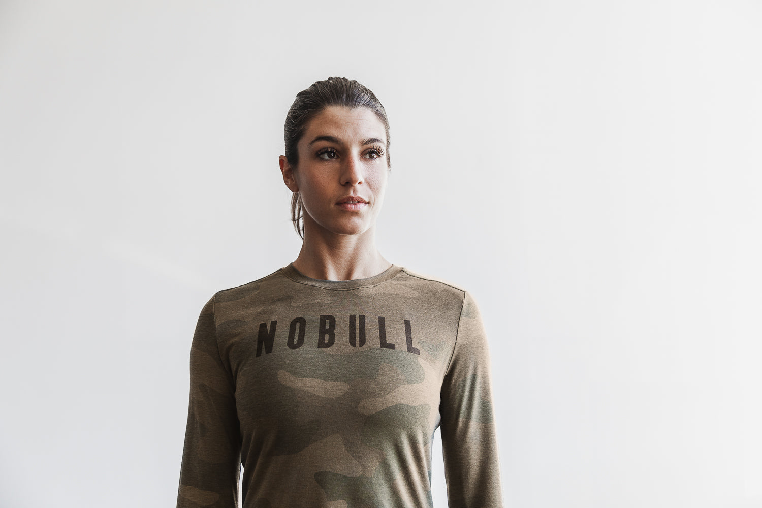 Women's Nobull Long Sleeve Olive | 061894-QNF
