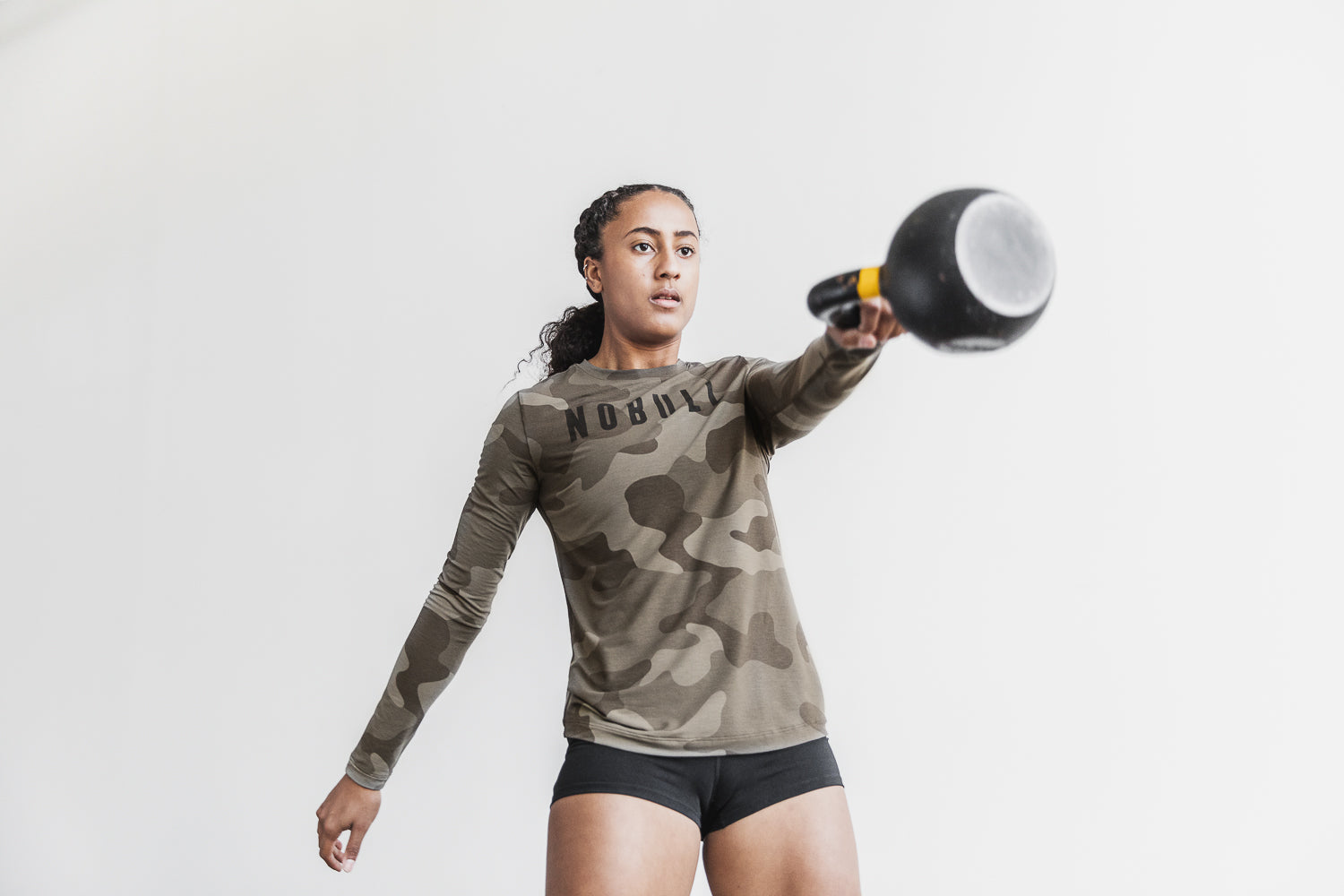 Women's Nobull Long Sleeve Olive | 061894-QNF