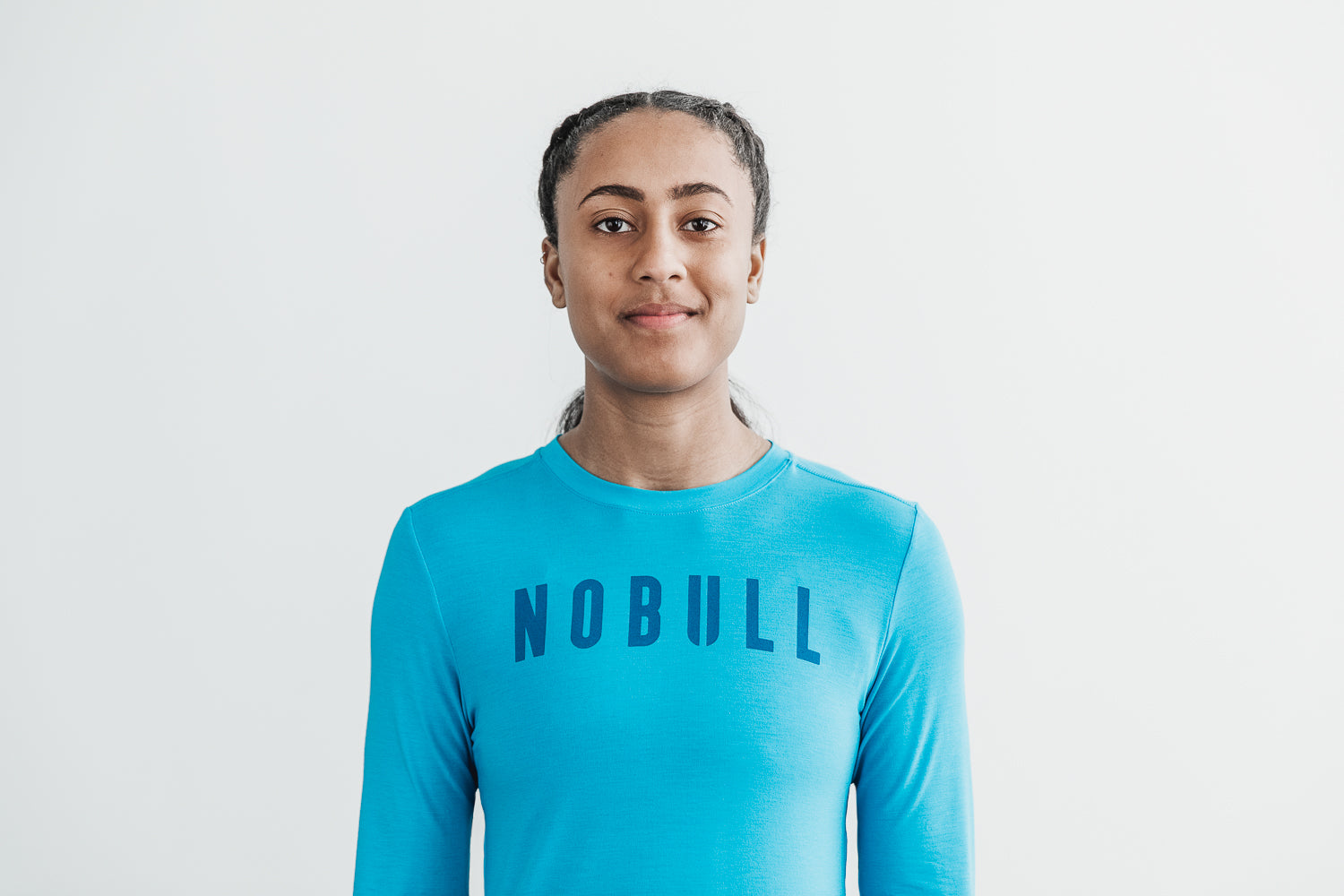 Women's Nobull Long Sleeve Turquoise | 953842-LFJ