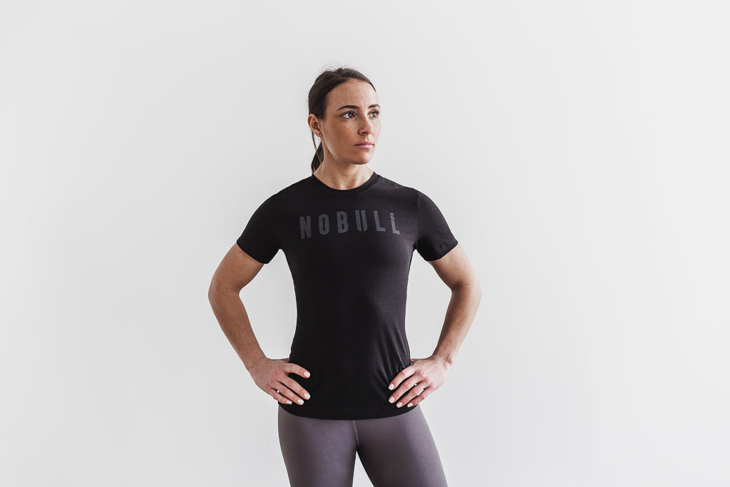 Women\'s Nobull Tanks Black | 947215-FLJ