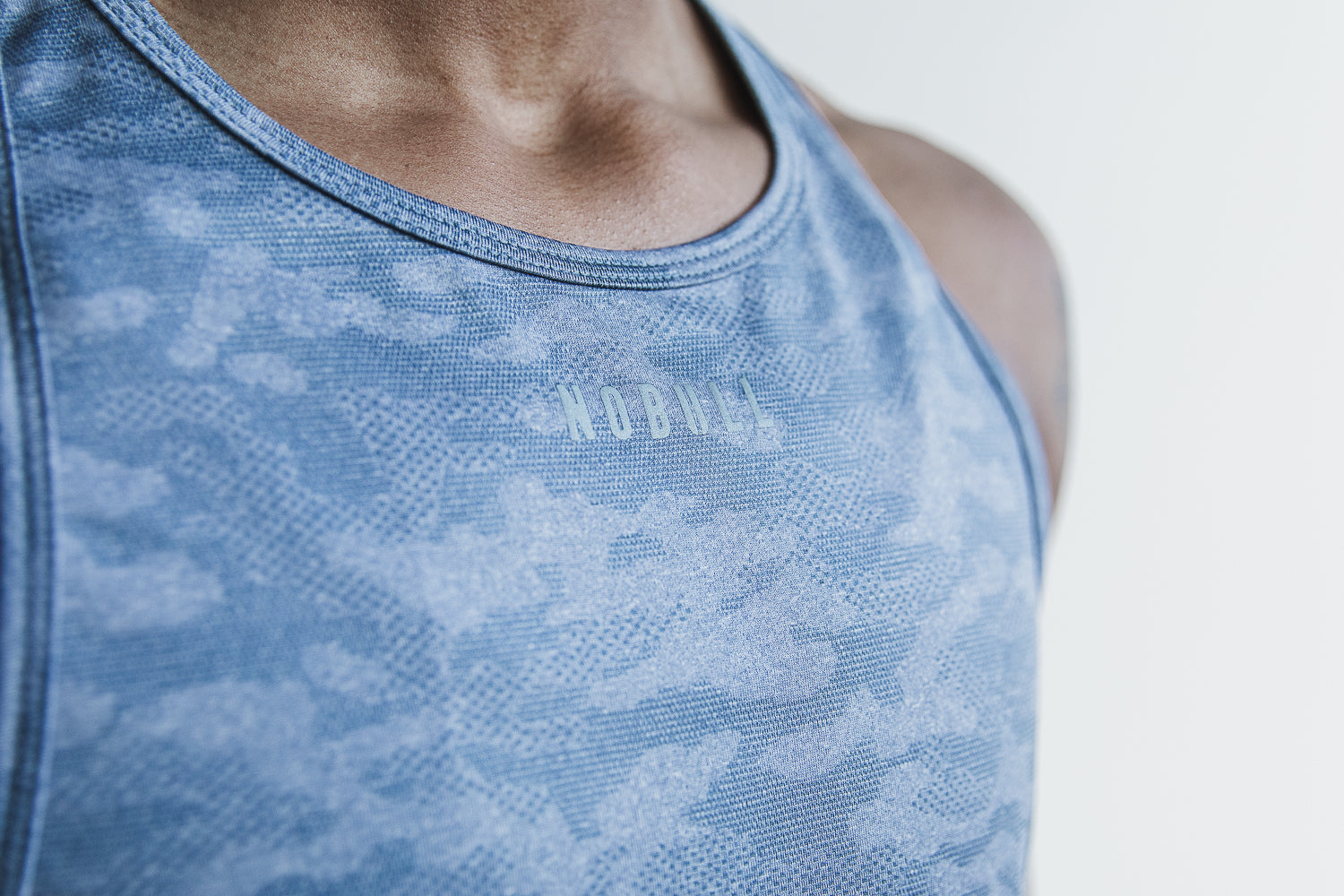 Women's Nobull Tanks Blue | 653189-EOJ